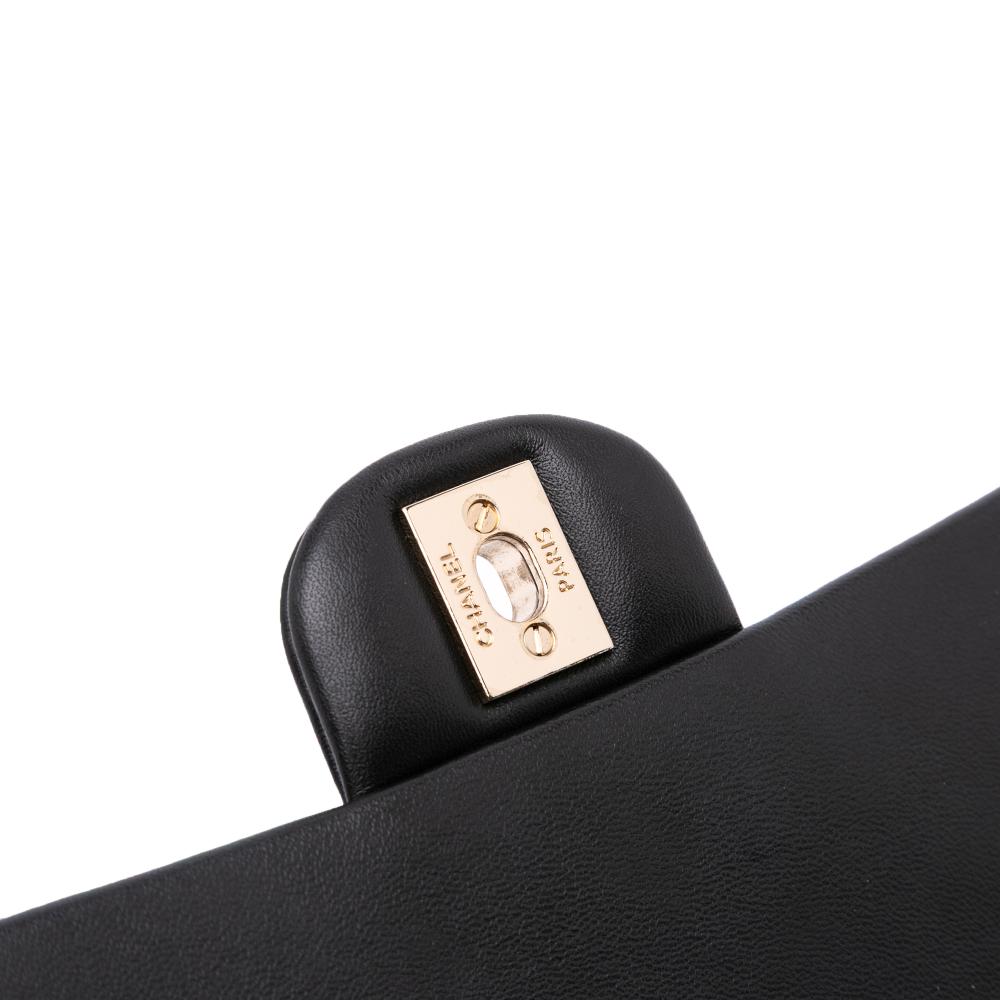 Chanel AB Chanel Black Calf Leather Quilted skin Bolero de Chanel Flap France