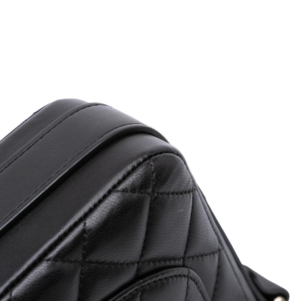 Chanel AB Chanel Black Calf Leather Quilted skin Bolero de Chanel Flap France