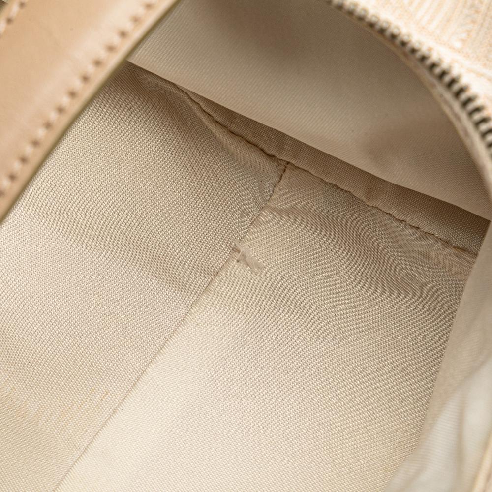 Chanel B Chanel Brown Beige Nylon Fabric New Travel Line Vanity Bag Italy