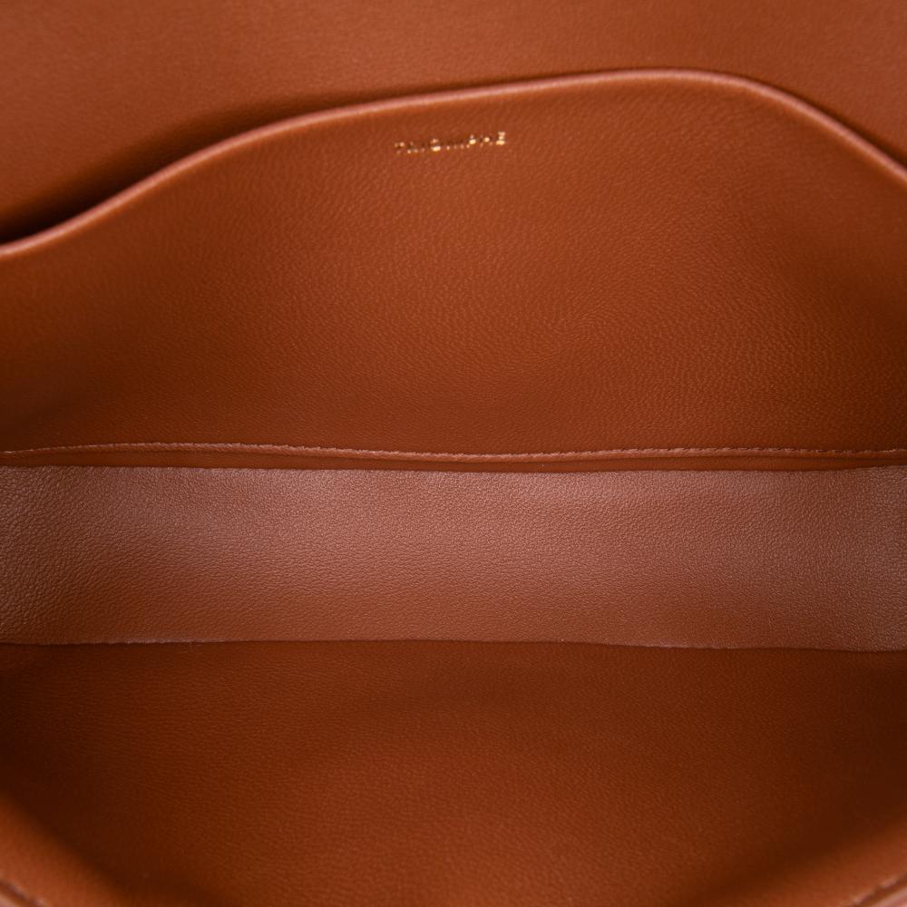 Celine AB Celine Pink Tweed Fabric Claude Chain Shoulder Bag Italy