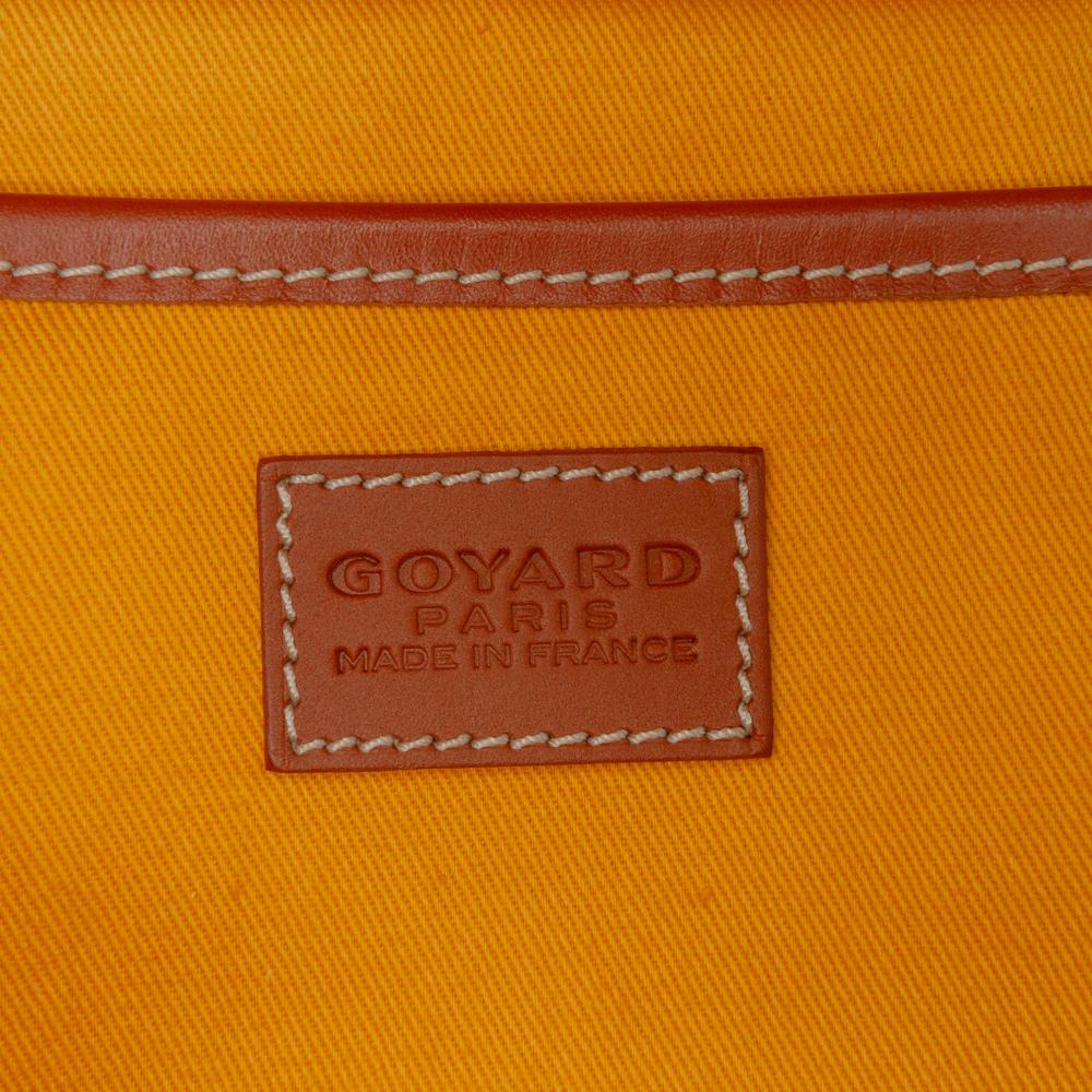 Goyard B Goyard Black Coated Canvas Fabric Goyardine Steamer PM France