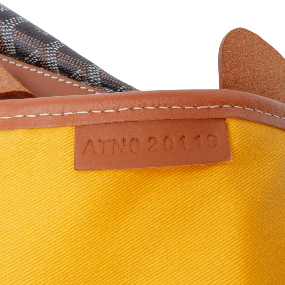 Goyard B Goyard Black Coated Canvas Fabric Goyardine Steamer PM France