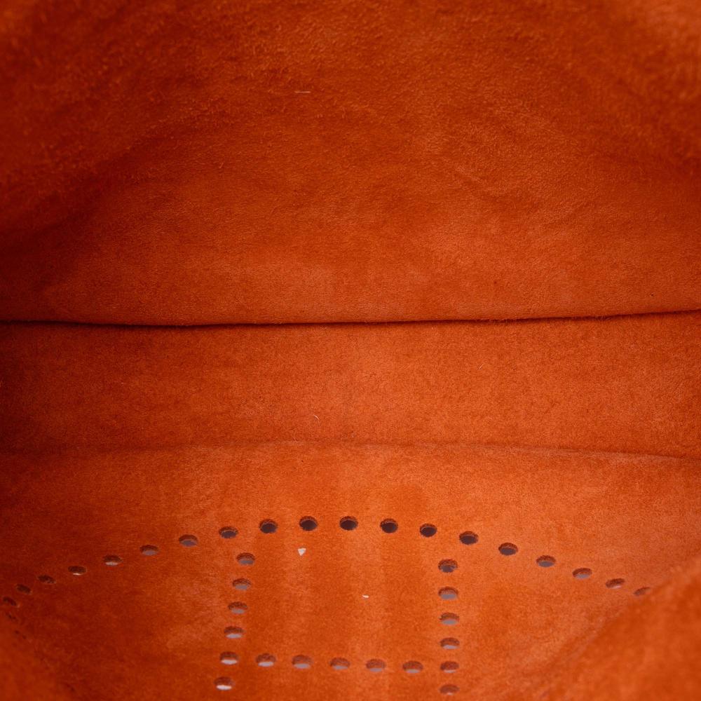 Hermès AB Hermès Orange Calf Leather Clemence Evelyne III GM France