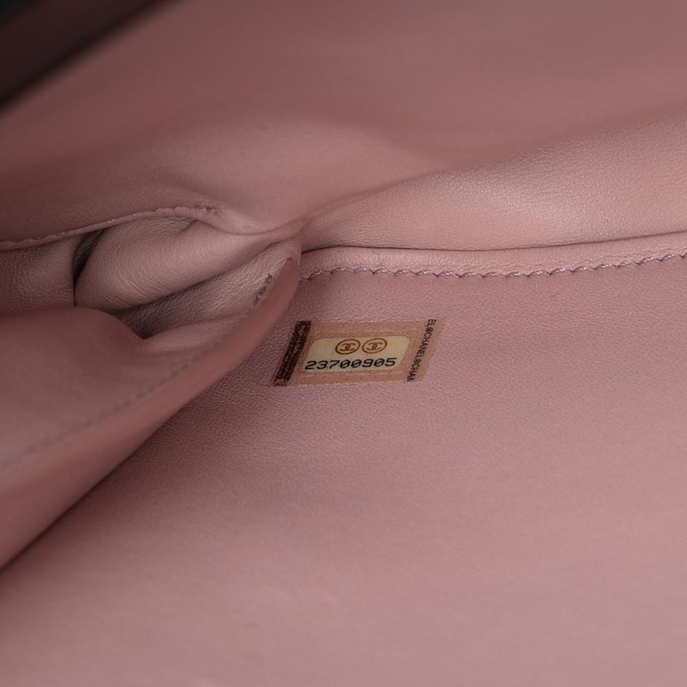 Chanel B Chanel Black Lambskin Leather Leather Paris Cosmopolite Aged Calfskin Straight Lined Flap Italy