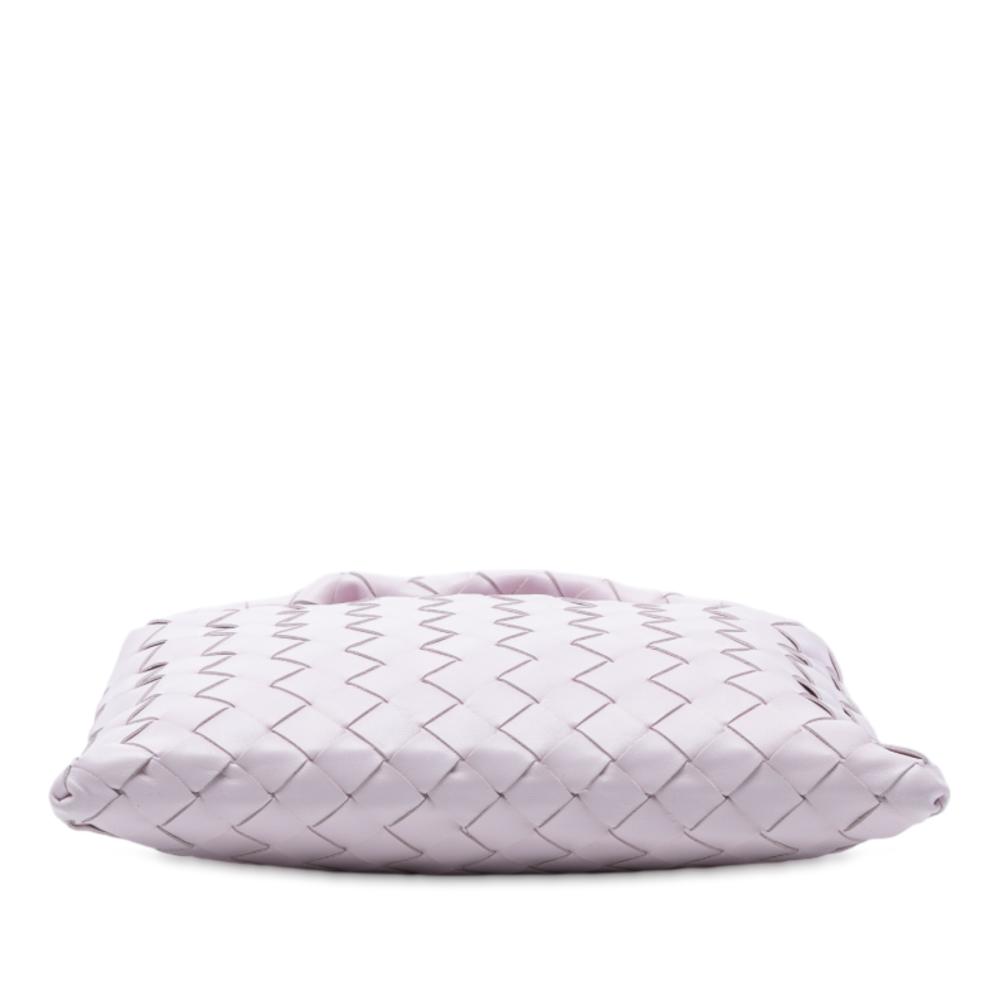 Bottega Veneta AB Bottega Veneta Pink Light Pink Calf Leather Mini skin Intrecciato Hop Satchel Italy