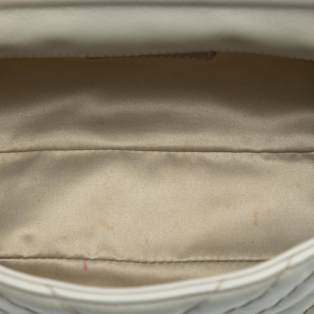 Chanel B Chanel Green Mint Lambskin Leather Leather Medium Double Stitch Chevron Lambskin Single Flap Italy