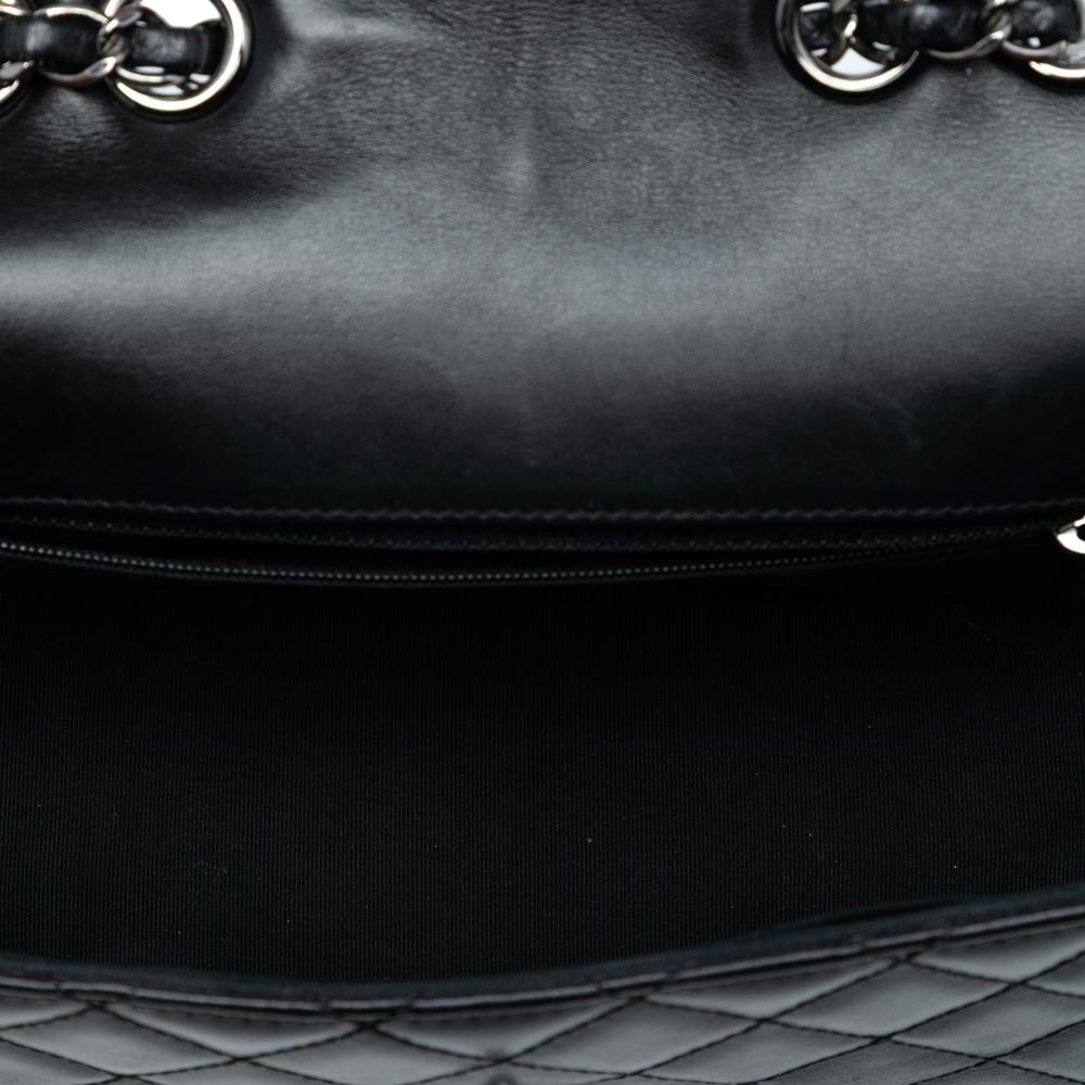 Chanel B Chanel Black Lambskin Leather Leather Small Quilted Lambskin Mademoiselle Chic Flap Italy