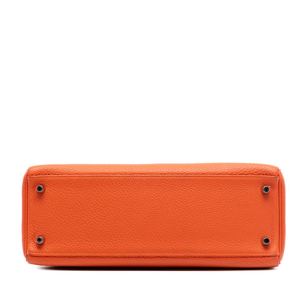 Hermès B Hermès Orange Dark Orange Calf Leather Togo Kelly II Retourne 32 France