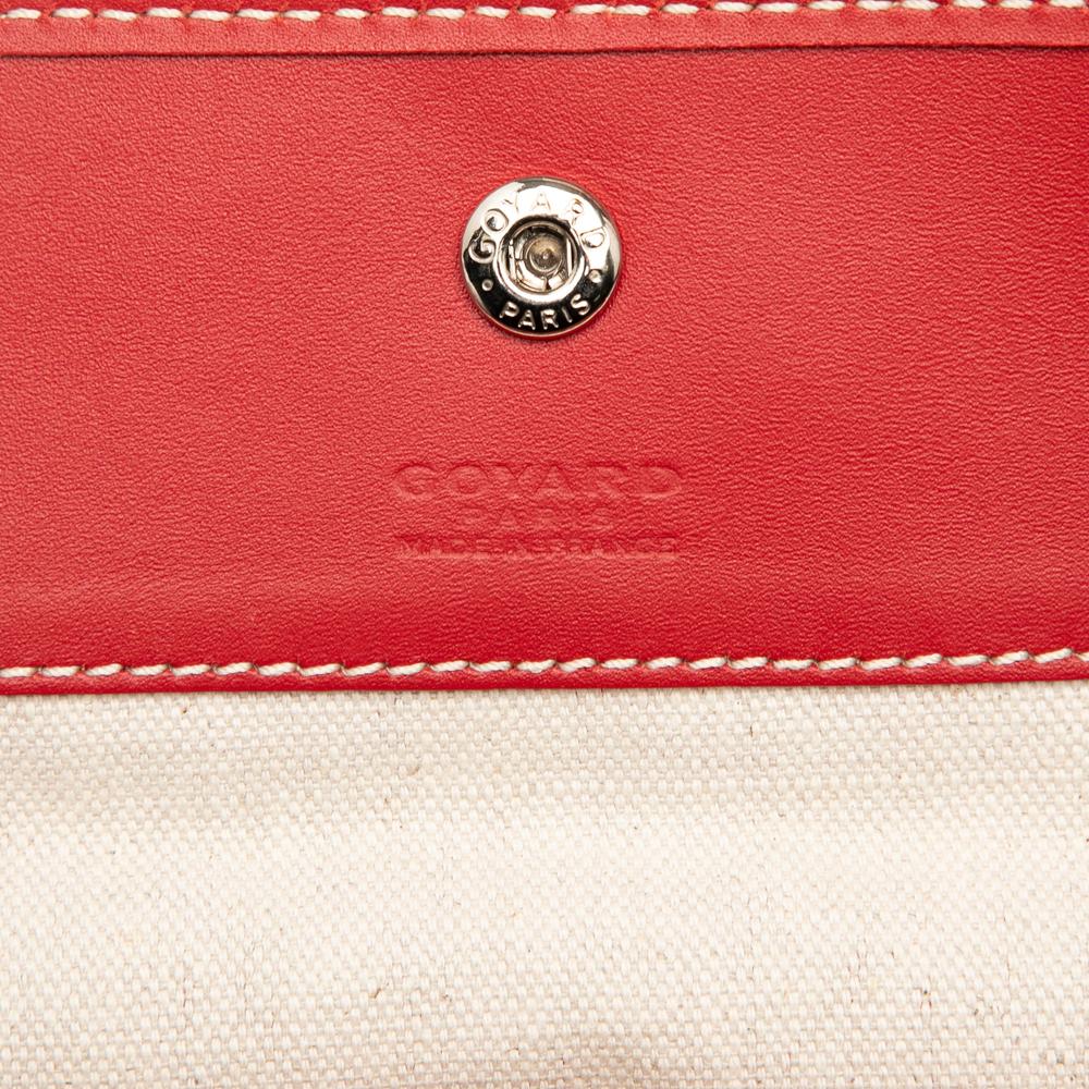 Goyard AB Goyard Red Coated Canvas Fabric Goyardine Saint Louis GM France