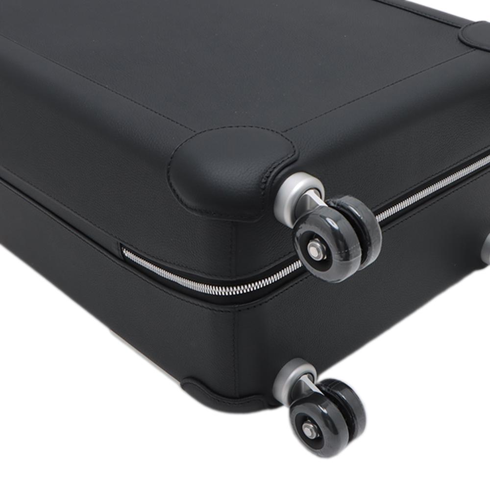 Hermès A Hermès Black Calf Leather Taurillon Regate RMS Cabin Suitcase France