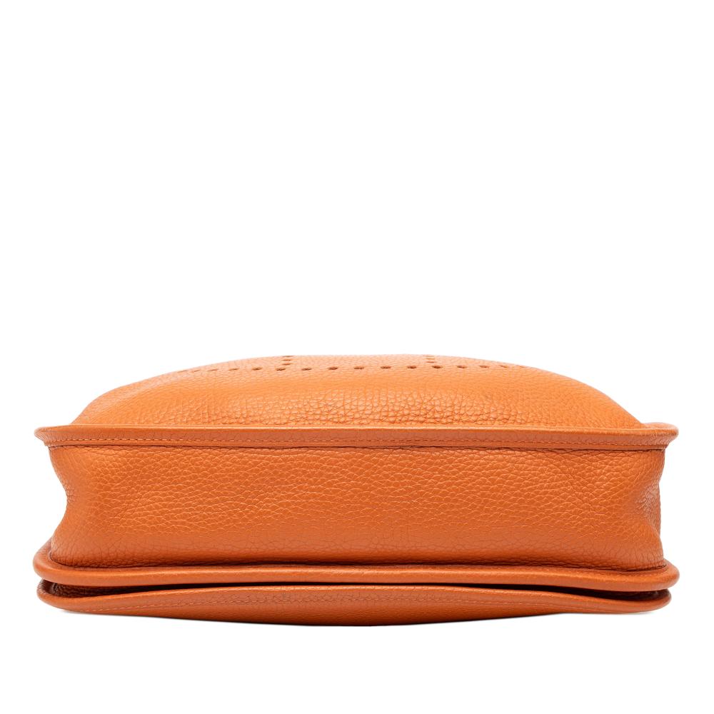 Hermès B Hermès Orange Calf Leather Clemence Evelyne III PM France