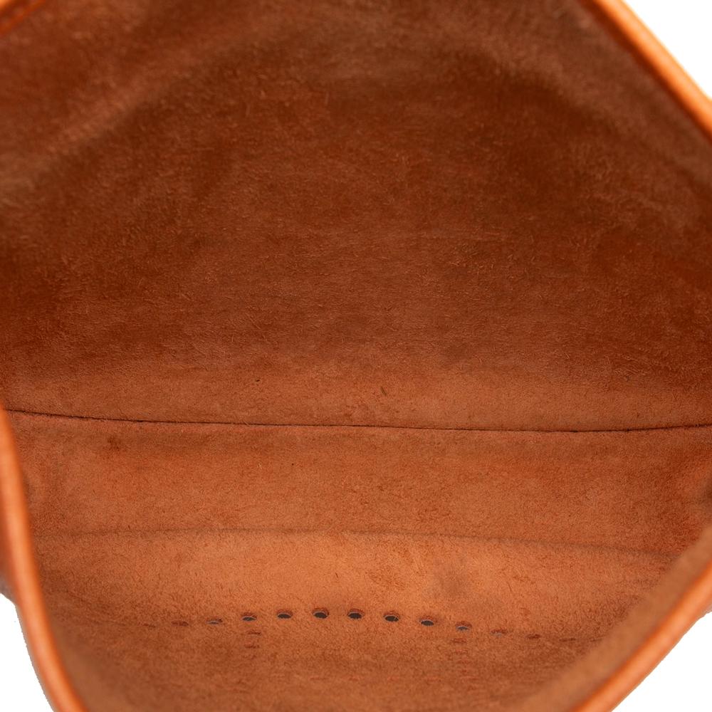 Hermès B Hermès Orange Calf Leather Clemence Evelyne III PM France