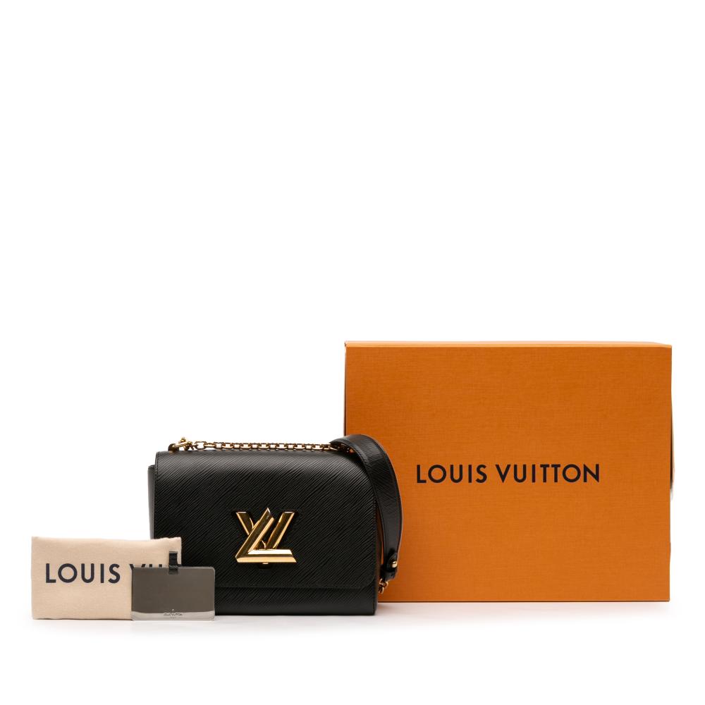 Louis Vuitton AB Louis Vuitton Black Epi Leather Leather Epi Twist MM France