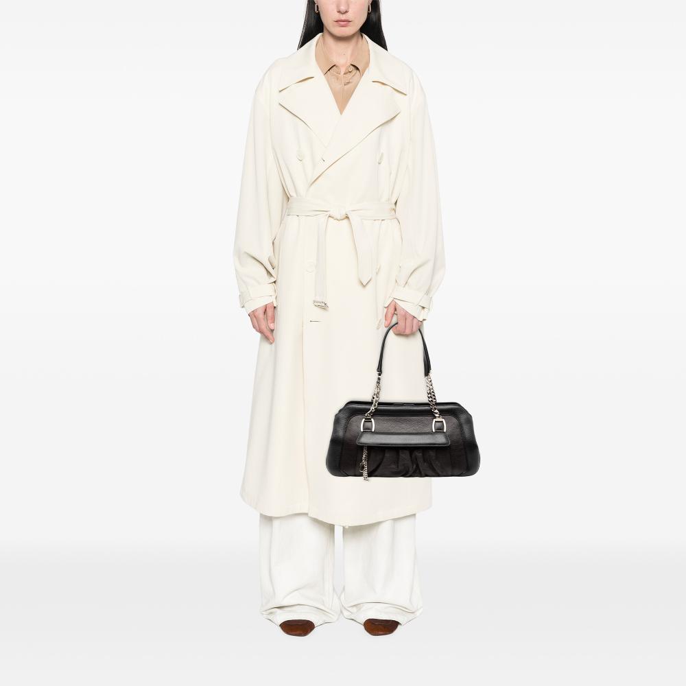 Cartier AB Cartier Black Calf Leather La Dona Shoulder Bag Italy