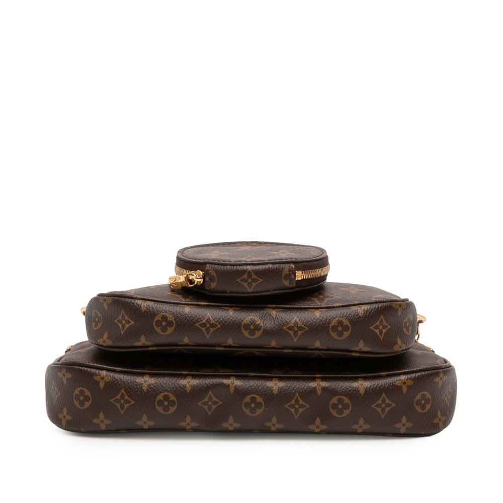 Louis Vuitton AB Louis Vuitton Brown Monogram Canvas Fabric Monogram Multi Pochette Accessoires France