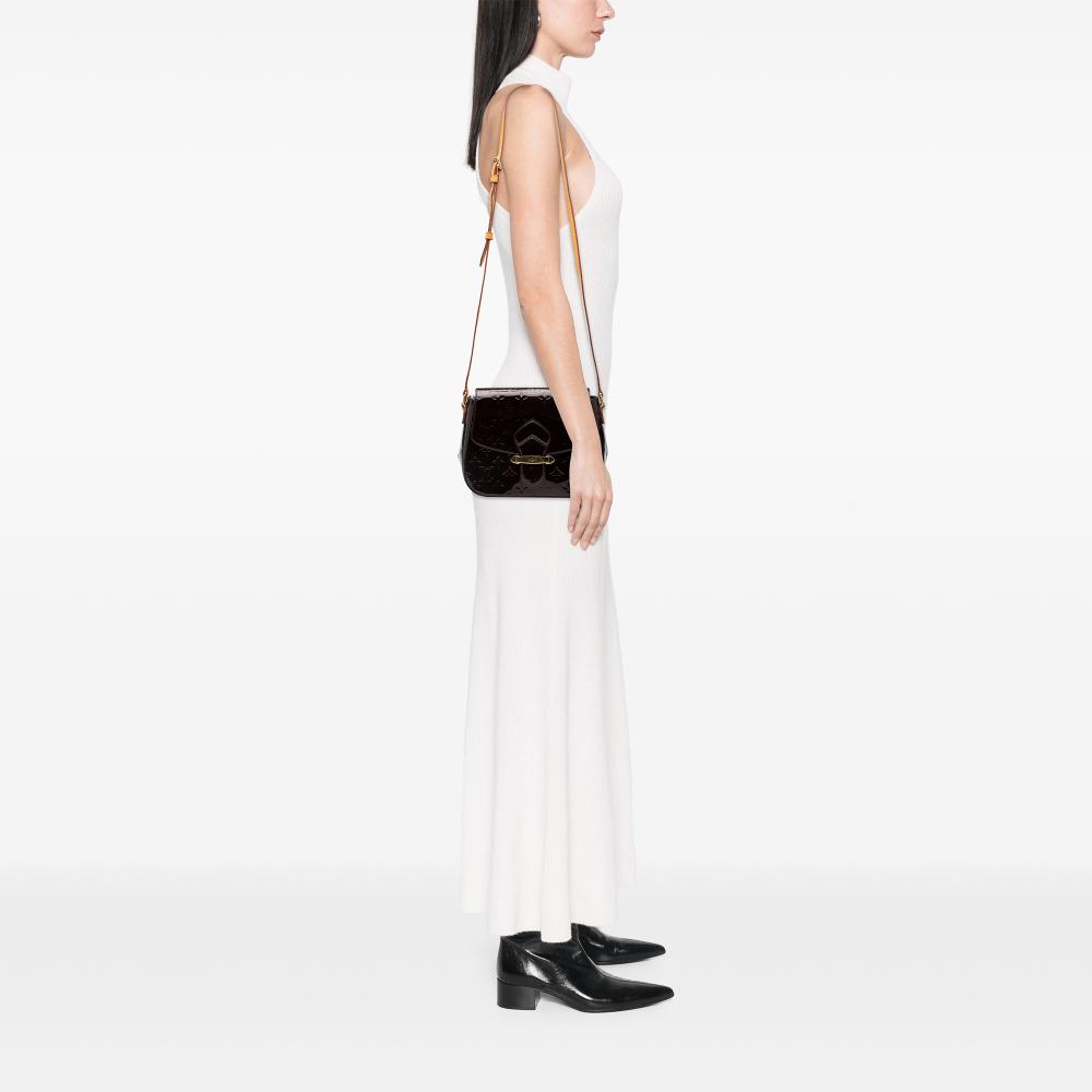 Louis Vuitton B Louis Vuitton Purple Vernis Leather Leather Monogram Vernis Bellflower GM France