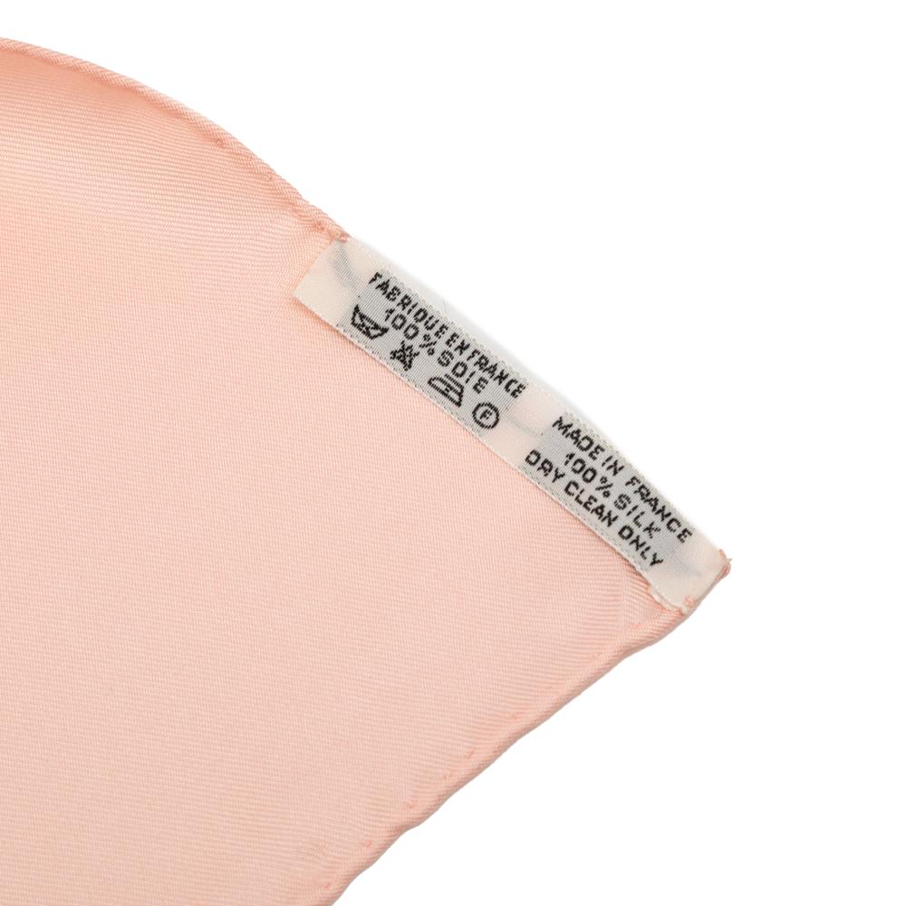 Hermès AB Hermès White with Multi Silk Fabric Brides de Gala Scarf 90 France