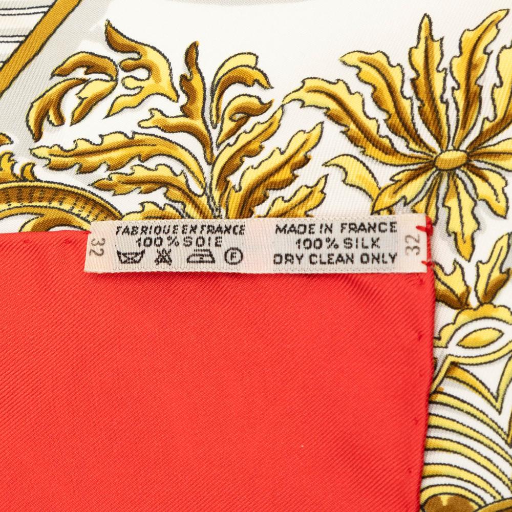 Hermès AB Hermès Blue Silk Fabric Selles a Housse Scarf 90 France