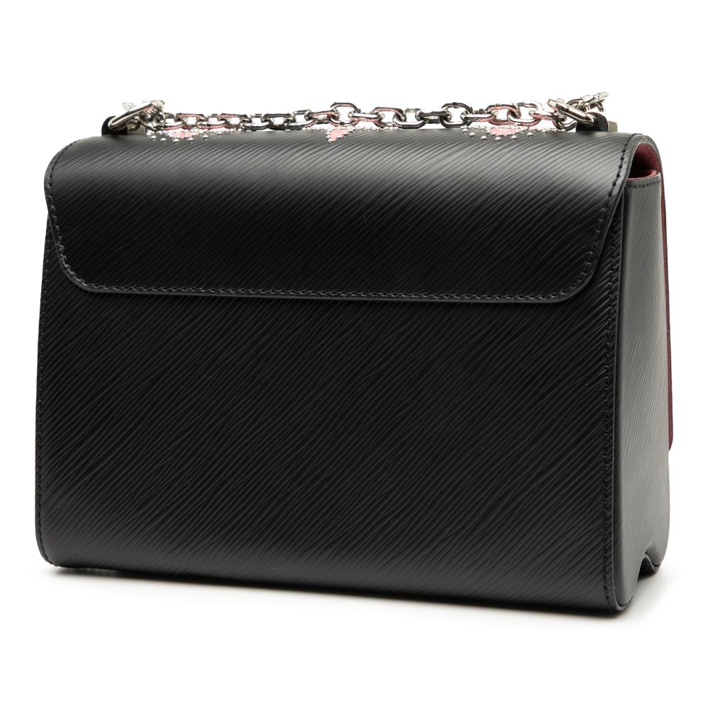 Louis Vuitton AB Louis Vuitton Black Epi Leather Leather Epi Flower Embellished Twist MM France