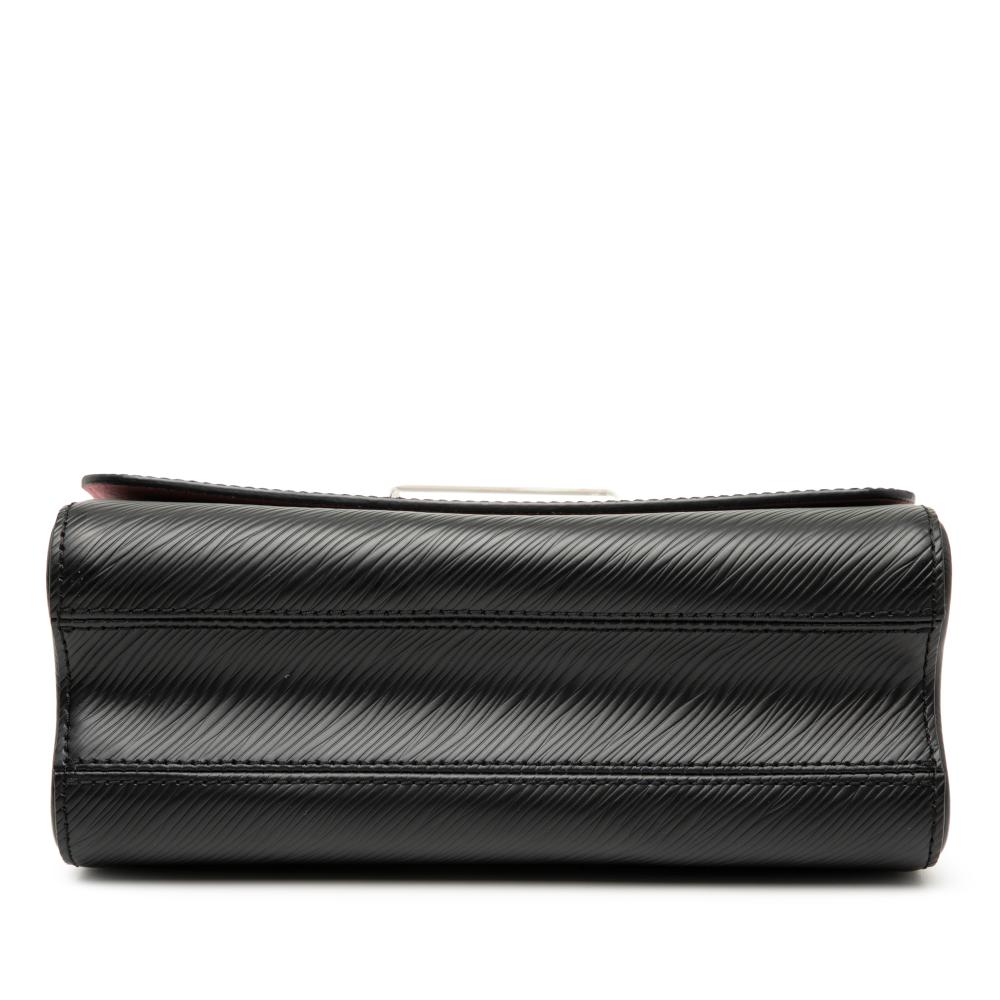 Louis Vuitton AB Louis Vuitton Black Epi Leather Leather Epi Flower Embellished Twist MM France