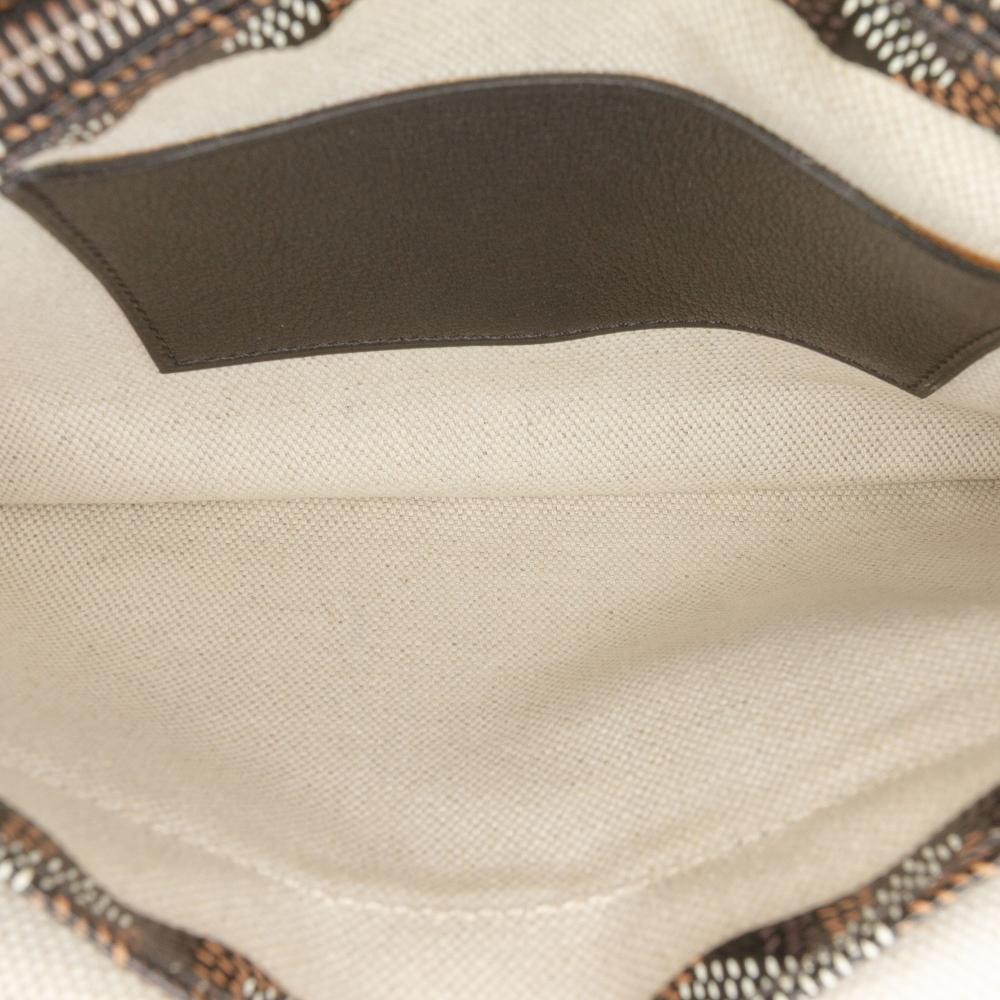 Goyard AB Goyard Black Coated Canvas Fabric Goyardine Plumet Pocket Wallet France