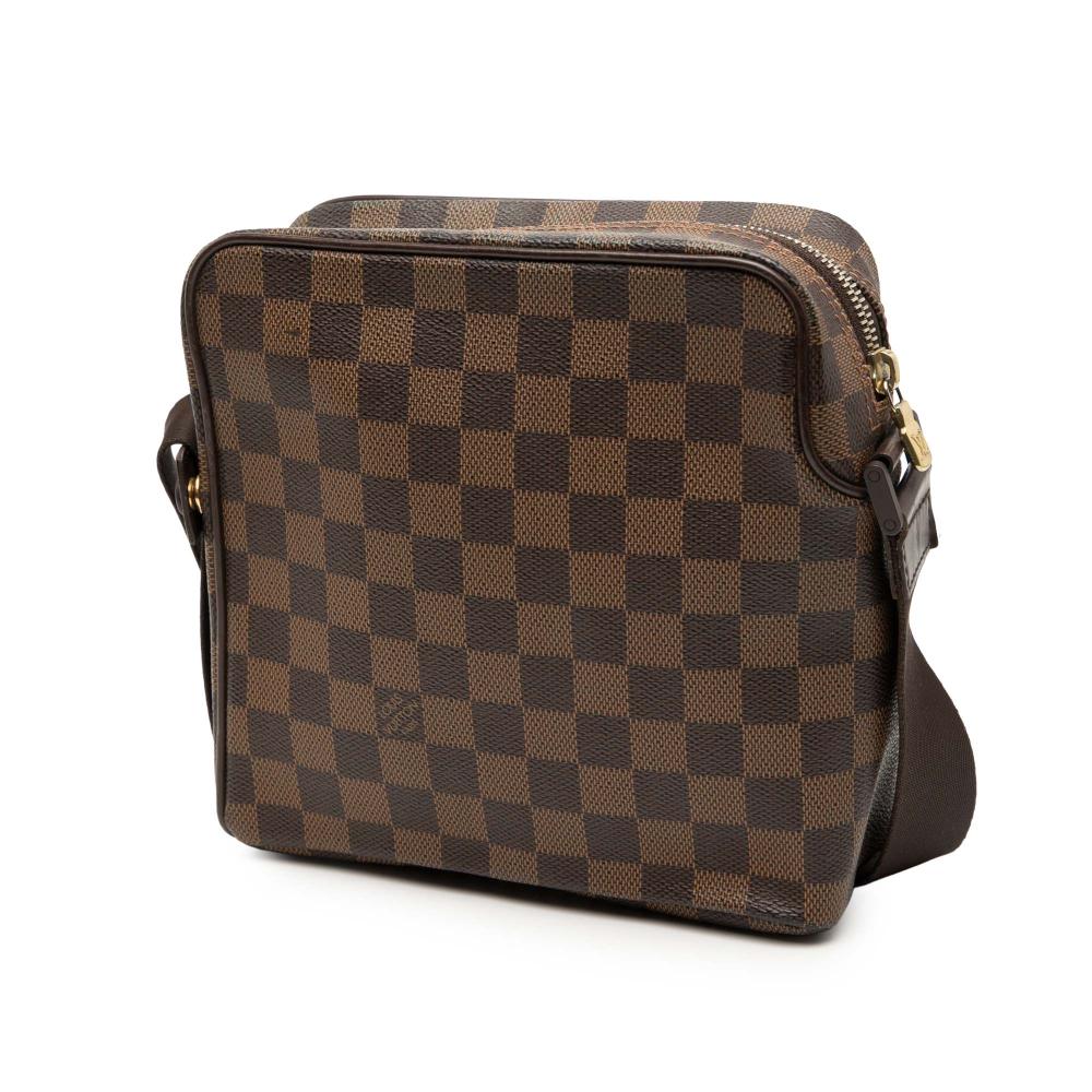 Louis Vuitton B Louis Vuitton Brown Damier Canvas Fabric Damier Ebene Olav PM France