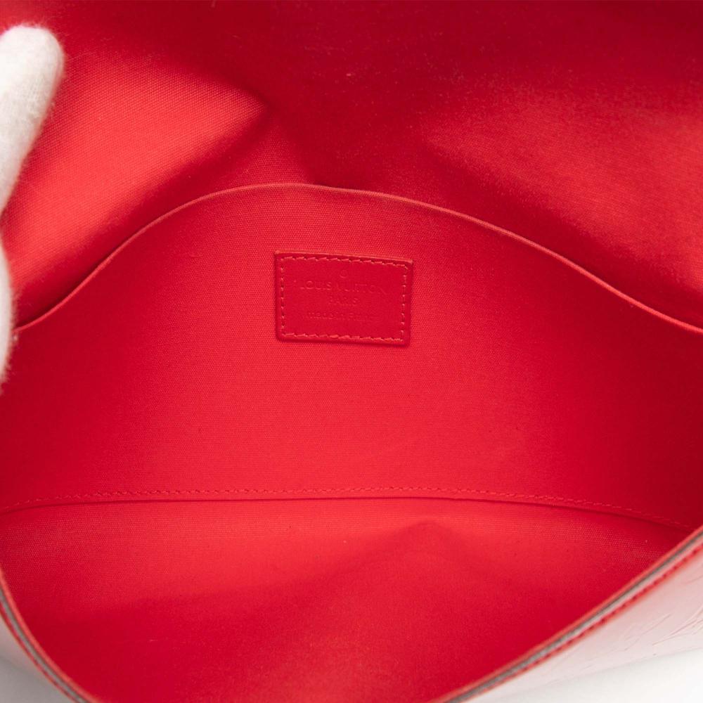 Louis Vuitton B Louis Vuitton Red Vernis Leather Leather Monogram Vernis Pochette Felicie France