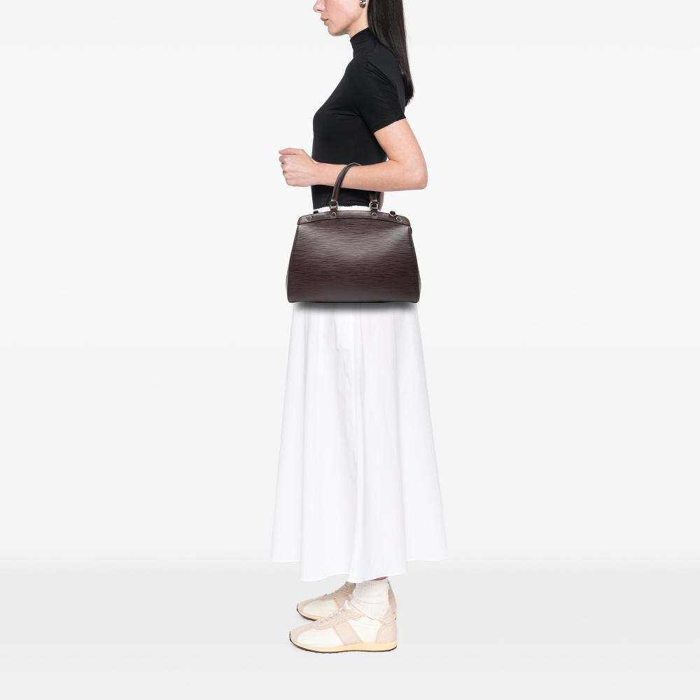 Louis Vuitton B Louis Vuitton Purple Dark Purple Epi Leather Leather Epi Brea MM France