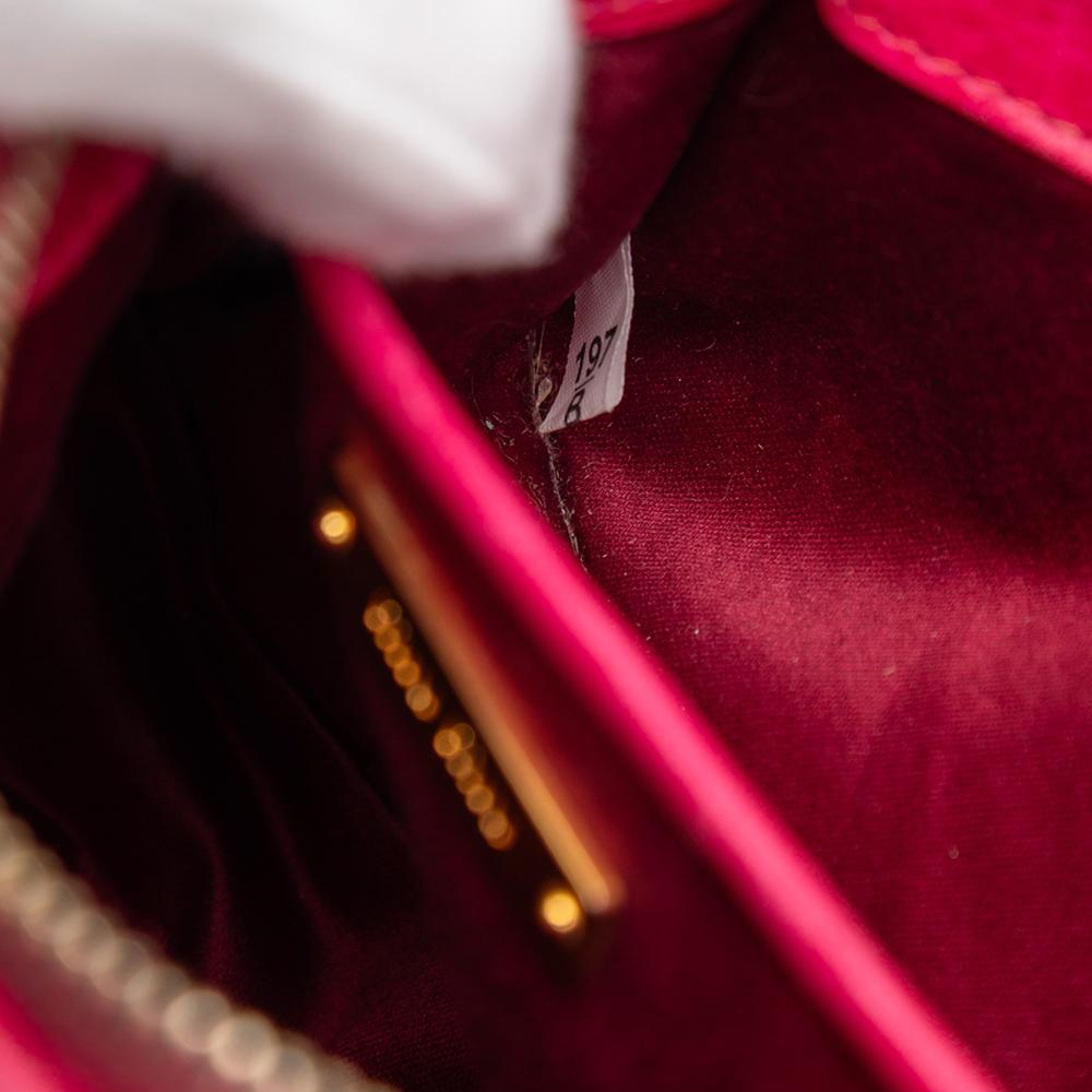 Miu Miu B Miu Miu Pink Dark Pink Calf Leather Matelasse Shoulder Bag Turkey