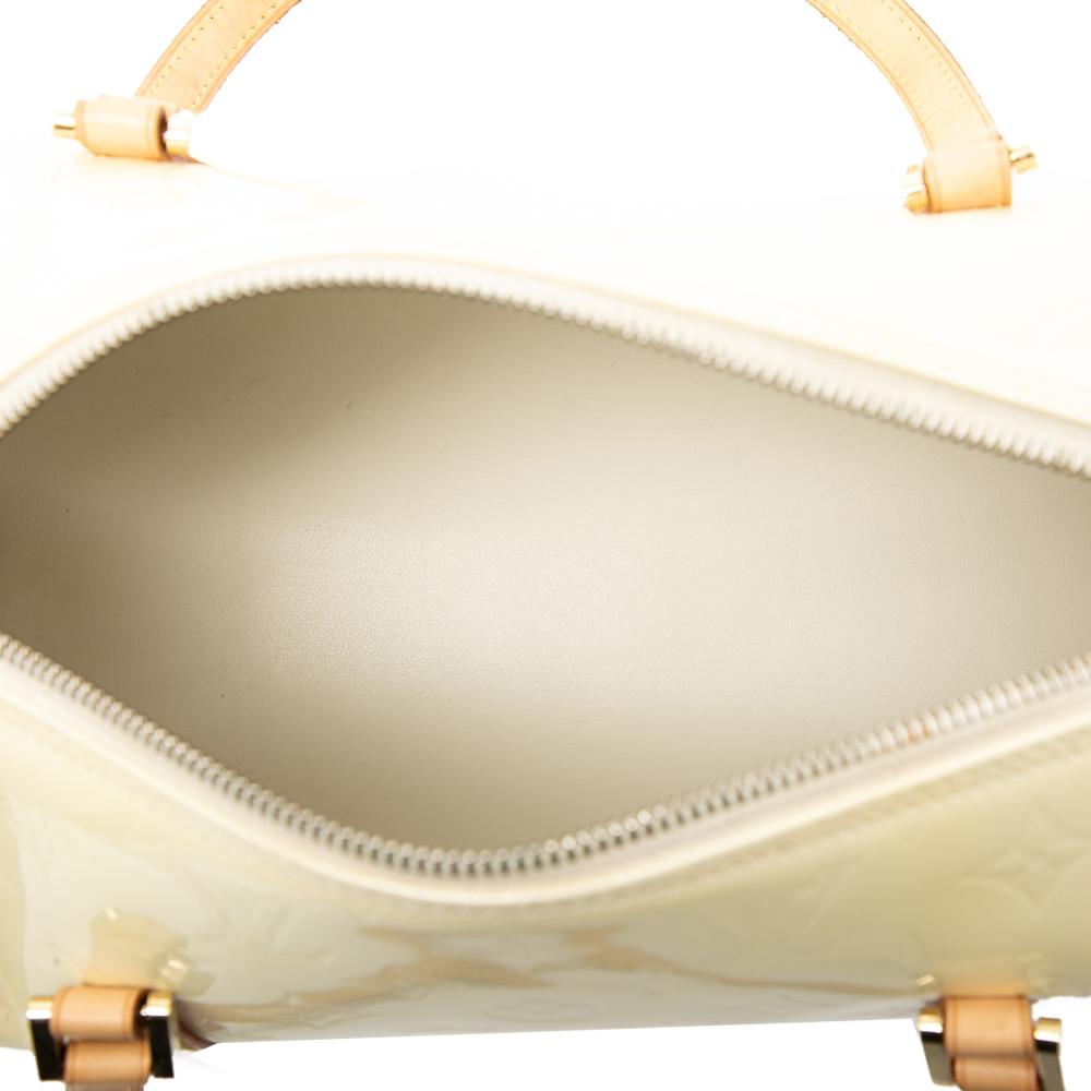 Louis Vuitton B Louis Vuitton White Ivory Vernis Leather Leather Monogram Vernis Bedford France