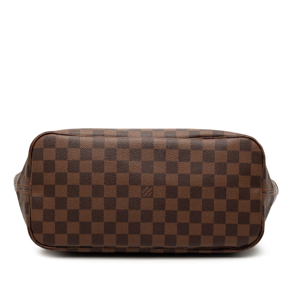 Louis Vuitton B Louis Vuitton Brown Damier Canvas Fabric Damier Ebene Neverfull MM Spain