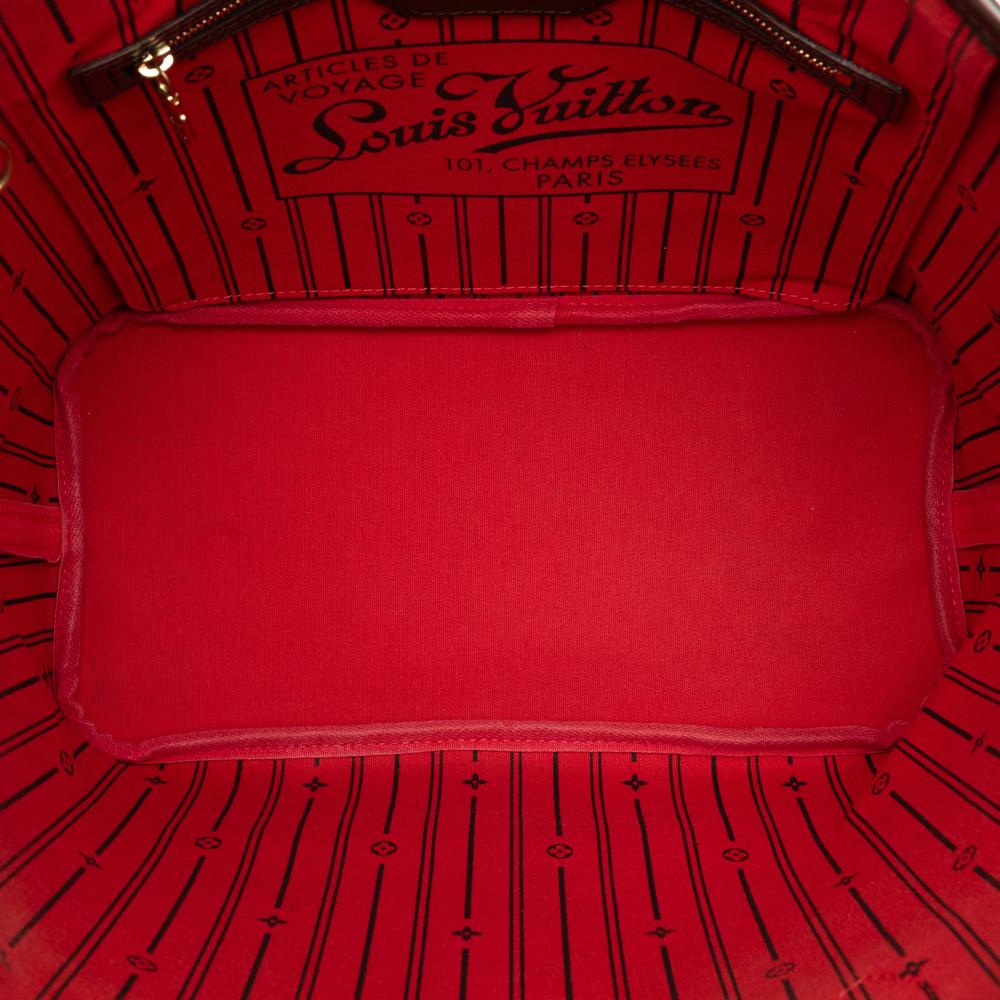 Louis Vuitton B Louis Vuitton Brown Damier Canvas Fabric Damier Ebene Neverfull MM Spain