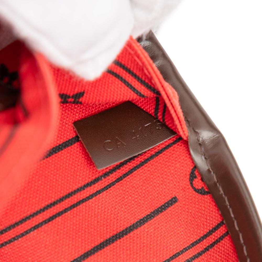 Louis Vuitton B Louis Vuitton Brown Damier Canvas Fabric Damier Ebene Neverfull MM Spain