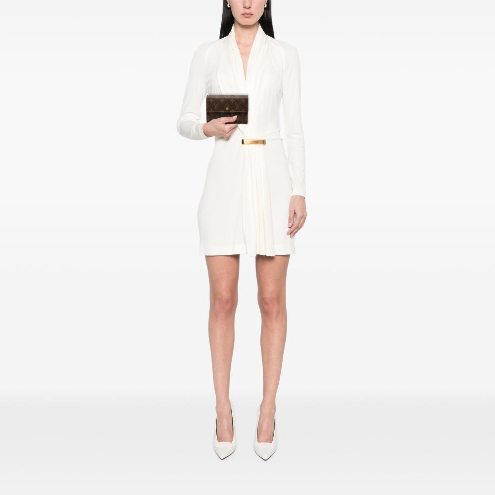 Louis Vuitton B Louis Vuitton Brown Monogram Canvas Fabric Monogram Trifold Wallet France