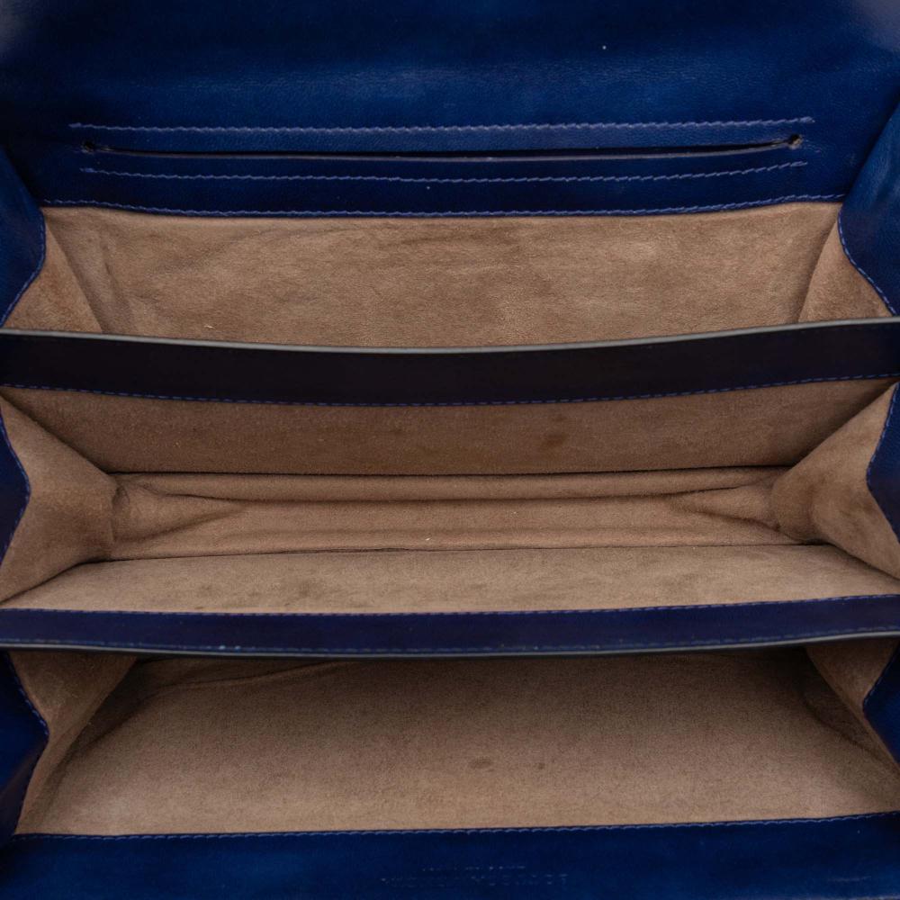 Bottega Veneta B Bottega Veneta Blue Nappa Leather Leather Nappa Intrecciato City Knot Shoulder Bag Italy