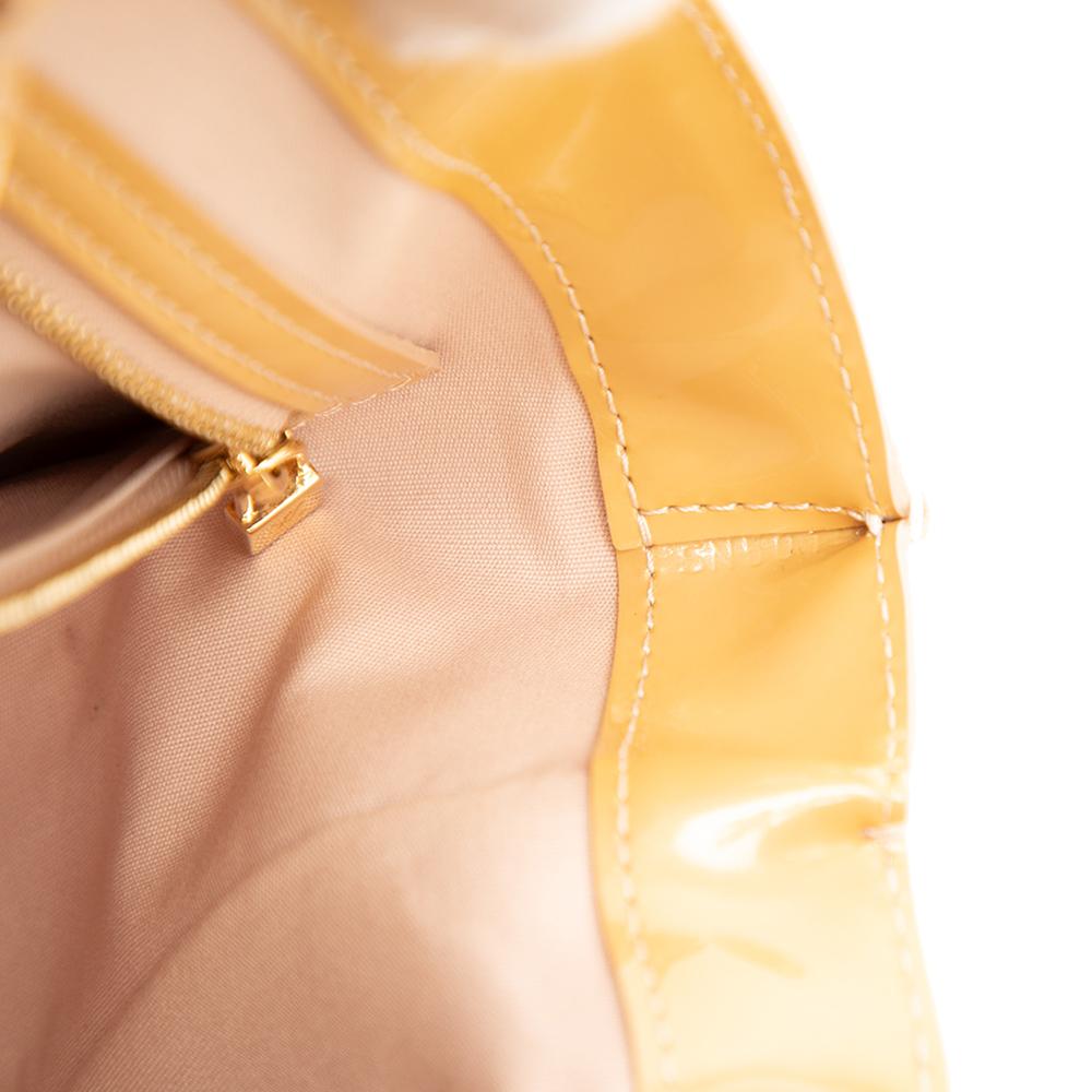 Louis Vuitton B Louis Vuitton Brown Beige Vernis Leather Leather Monogram Vernis Wilshire PM France