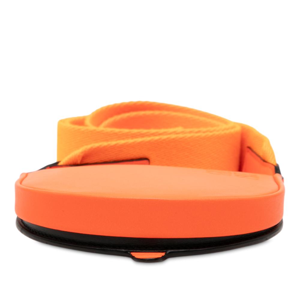 Loewe AB LOEWE Orange Calf Leather Small Soft skin Heel Pouch Spain