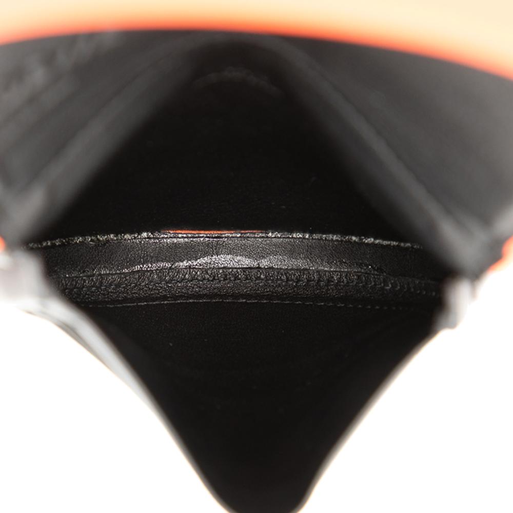 Loewe AB LOEWE Orange Calf Leather Small Soft skin Heel Pouch Spain