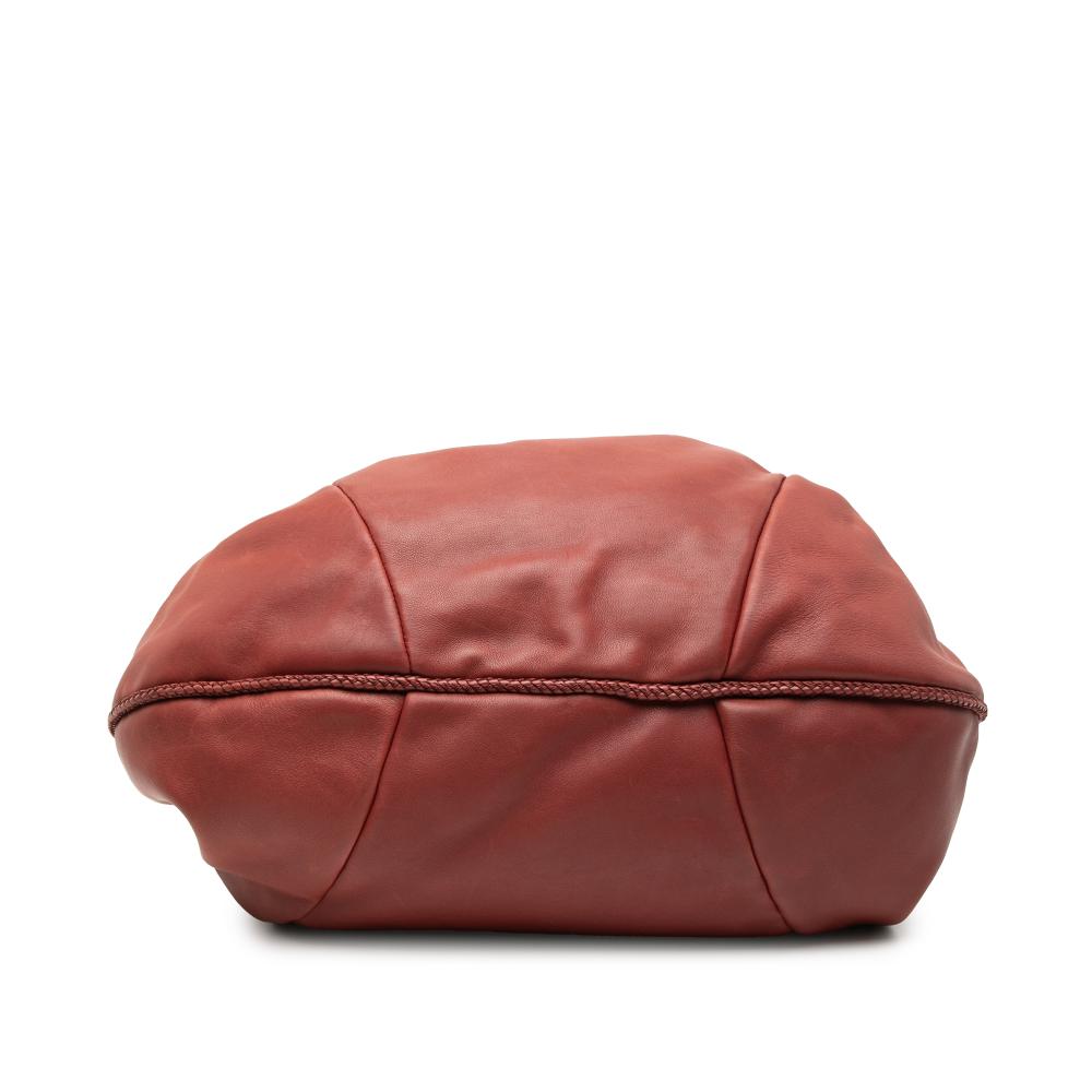 Gucci B Gucci Red Calf Leather Marrakech Hobo Bag Italy