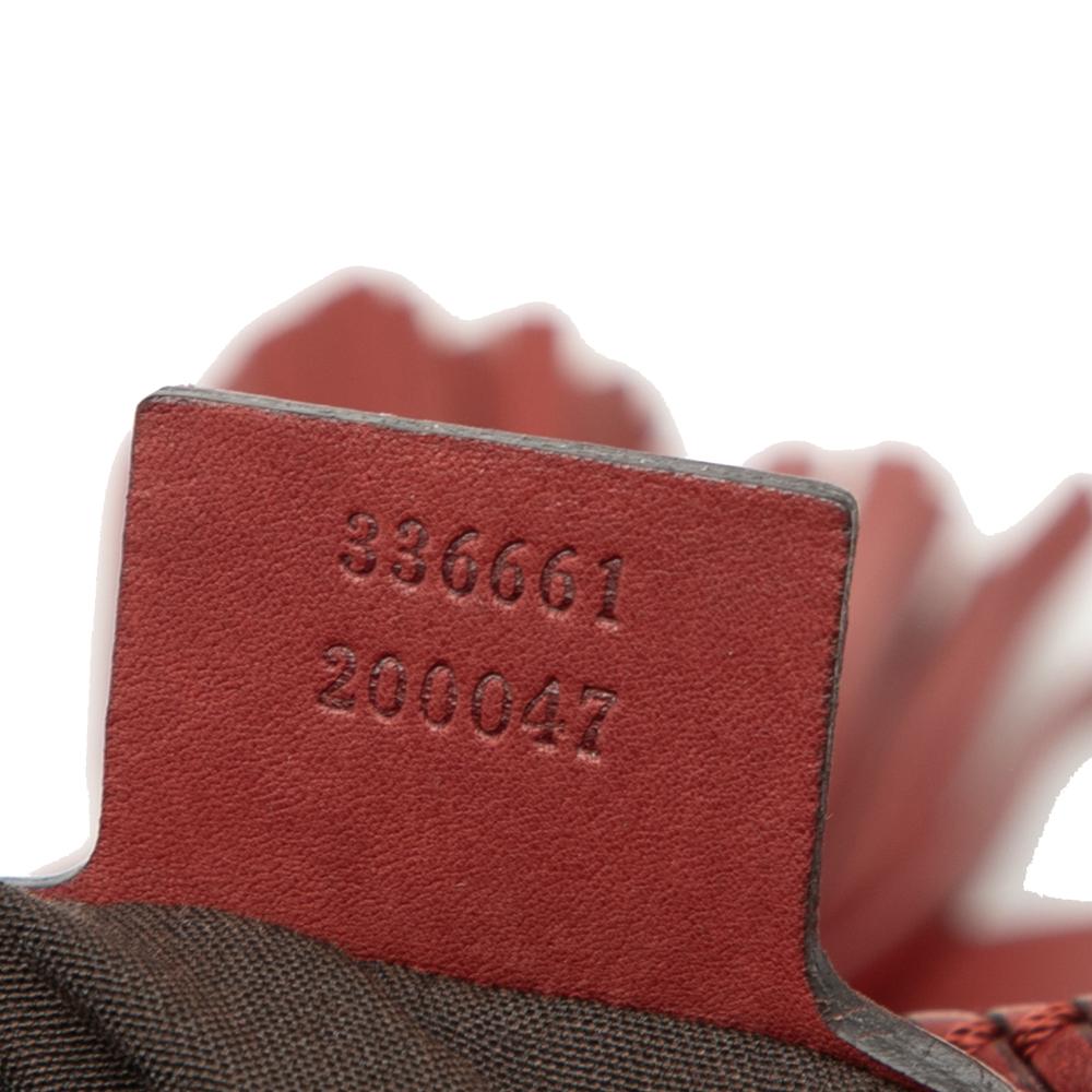 Gucci B Gucci Red Calf Leather Marrakech Hobo Bag Italy