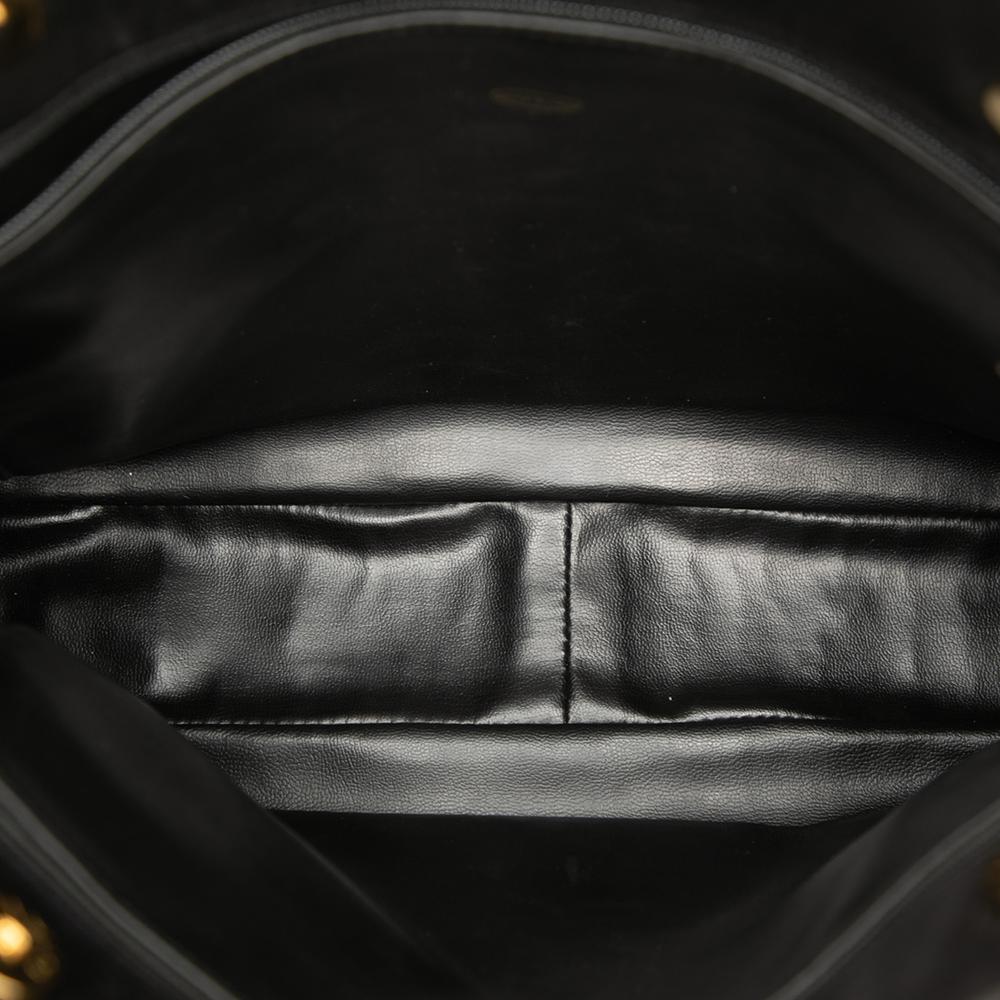 Chanel B Chanel Black Caviar Leather Leather Quilted Caviar Chain Tote Italy