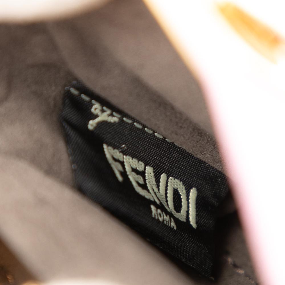 Fendi B Fendi Pink Calf Leather Micro Peekaboo Satchel Italy