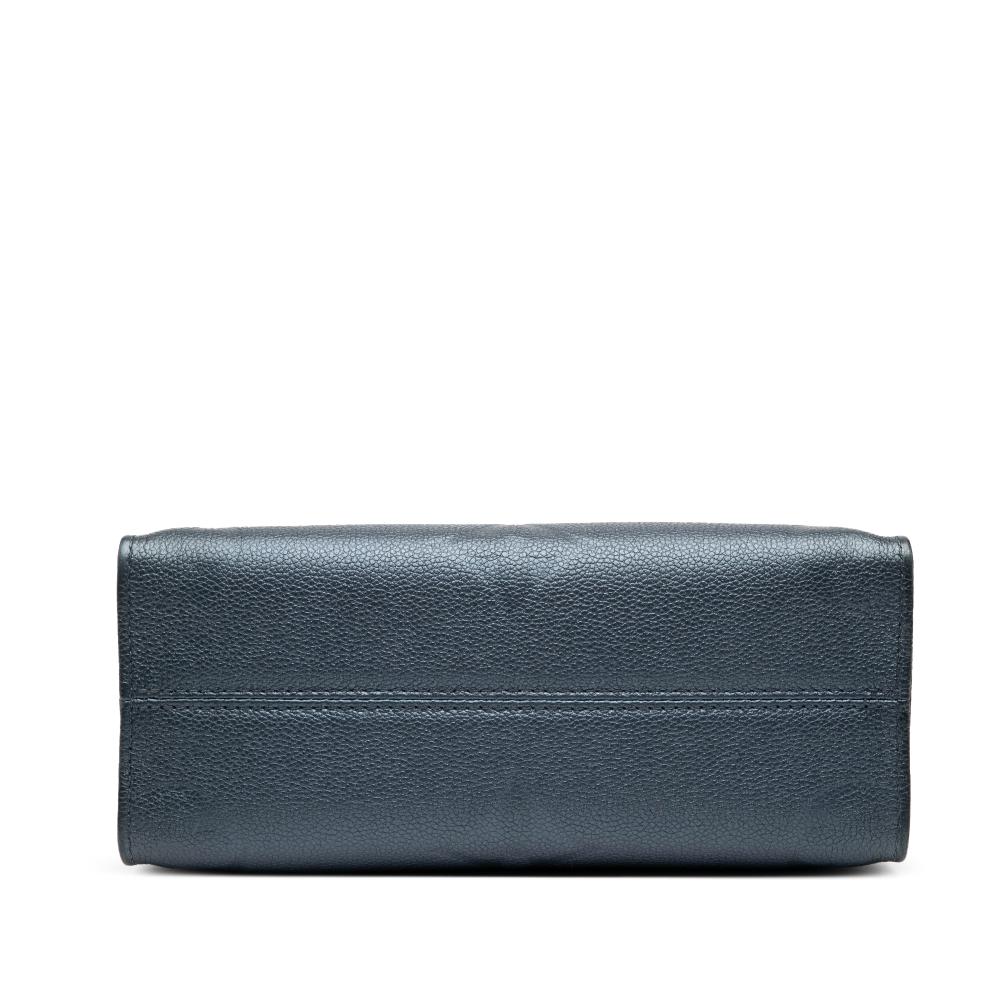 Louis Vuitton AB Louis Vuitton Blue Monogram Empreinte Leather Metallic Monogram Giant Empreinte Onthego PM France