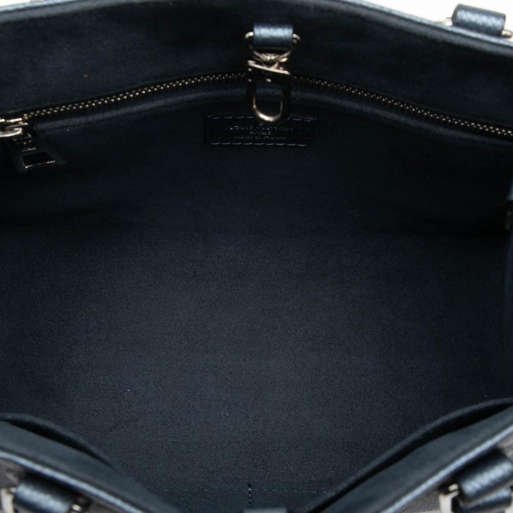 Louis Vuitton AB Louis Vuitton Blue Monogram Empreinte Leather Metallic Monogram Giant Empreinte Onthego PM France