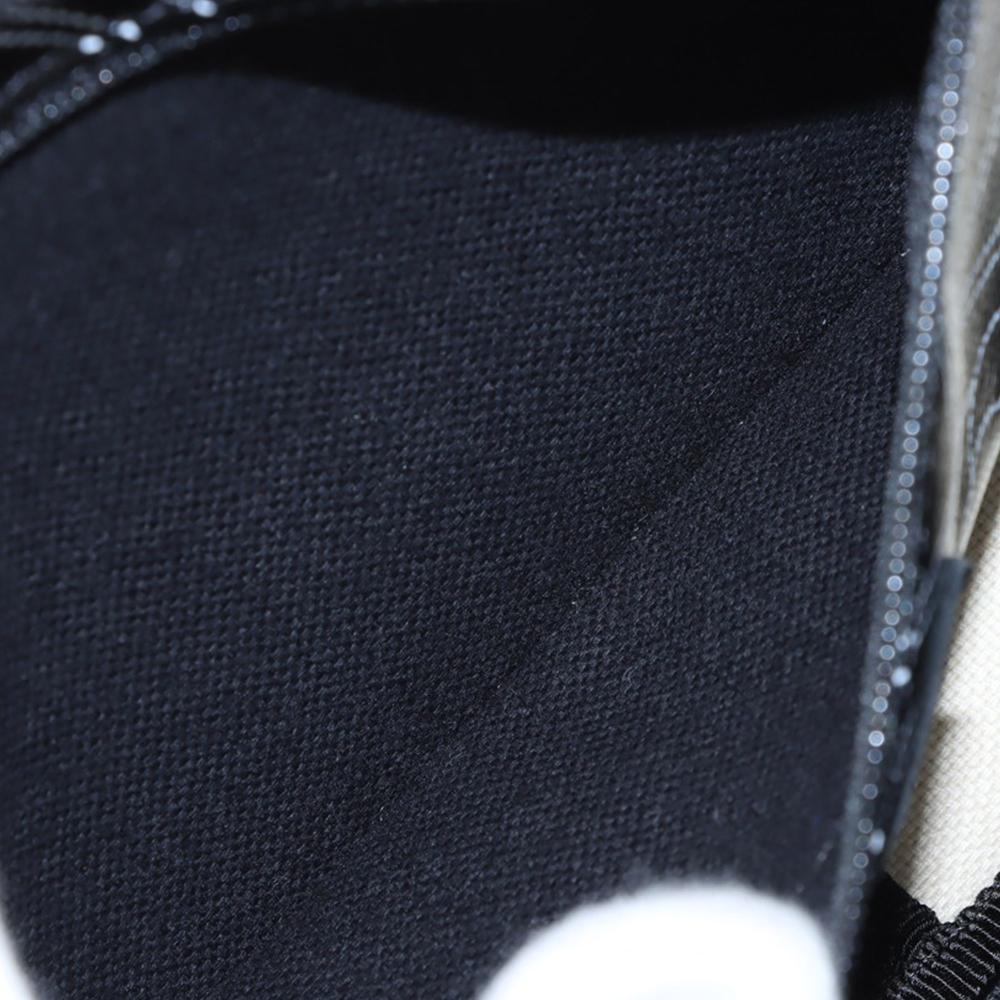 Chanel AB Chanel Black with White Ivory Coated Canvas Fabric Camellia Logo Camera Bag France