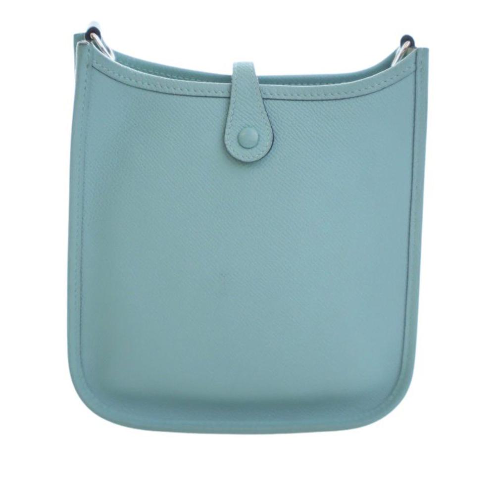 Hermès AB Hermès Blue Light Blue Calf Leather Epsom Evelyne TPM France