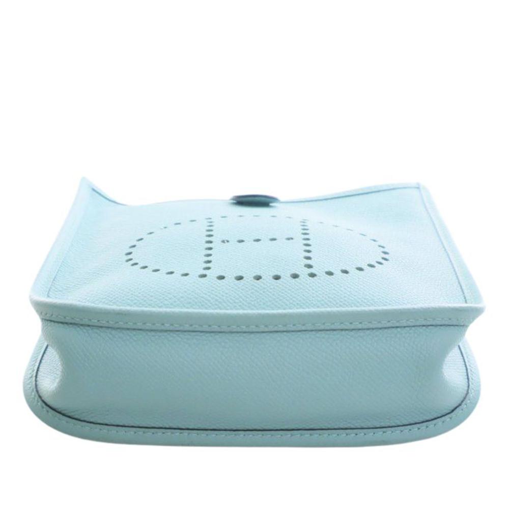 Hermès AB Hermès Blue Light Blue Calf Leather Epsom Evelyne TPM France