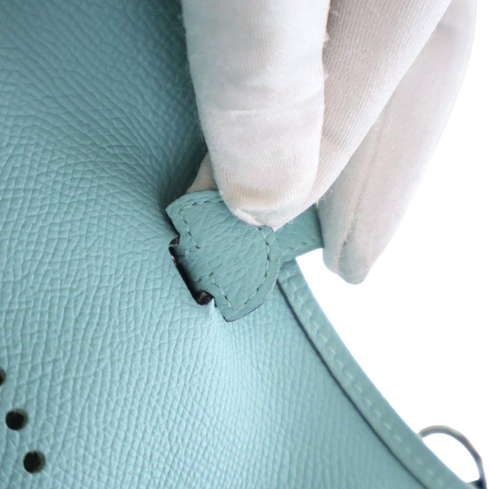 Hermès AB Hermès Blue Light Blue Calf Leather Epsom Evelyne TPM France