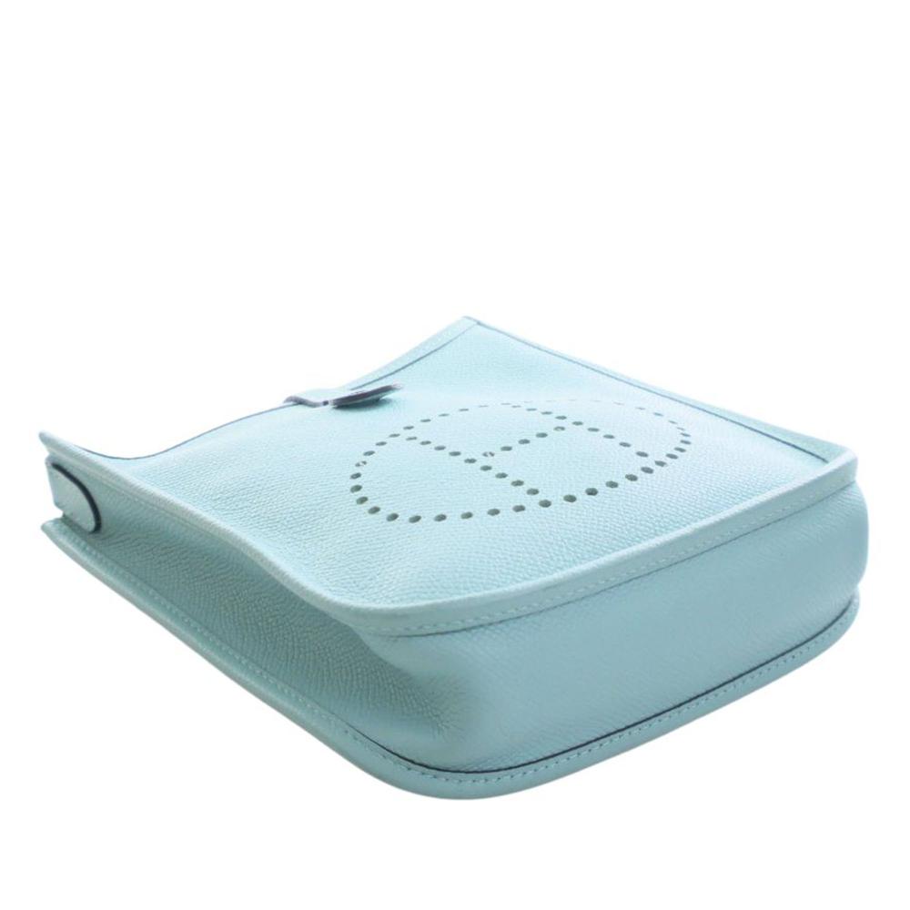 Hermès AB Hermès Blue Light Blue Calf Leather Epsom Evelyne TPM France