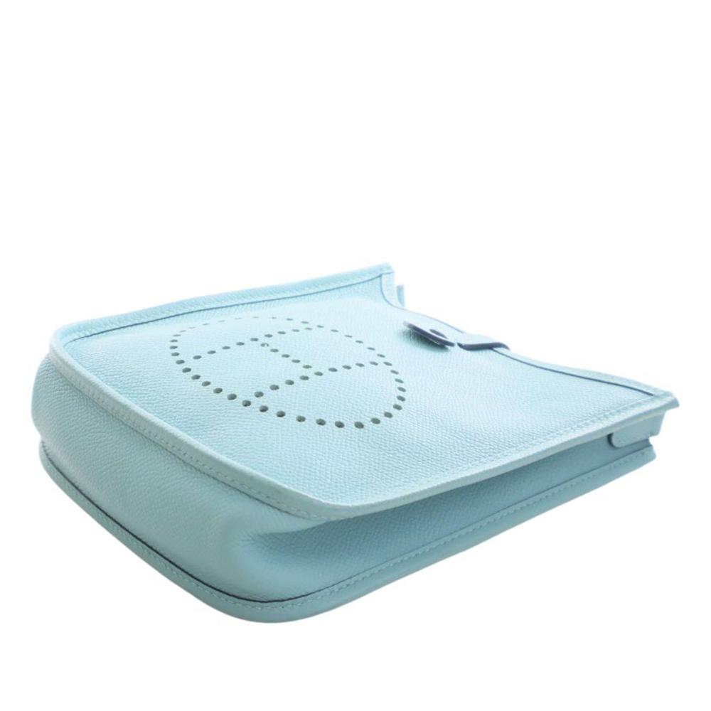 Hermès AB Hermès Blue Light Blue Calf Leather Epsom Evelyne TPM France